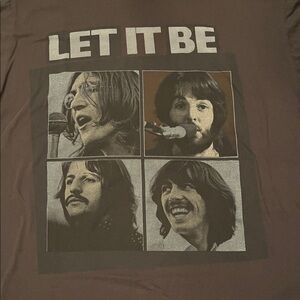 The Beatles Fab Four Portrait Let It Be Rock Music T-shirt Apple Corps 2005 Tag